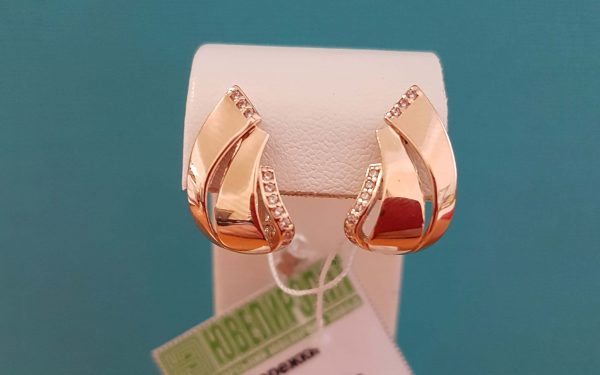 Золоті сережки СВ2097 ювелирный завод ЮвелирЭлит