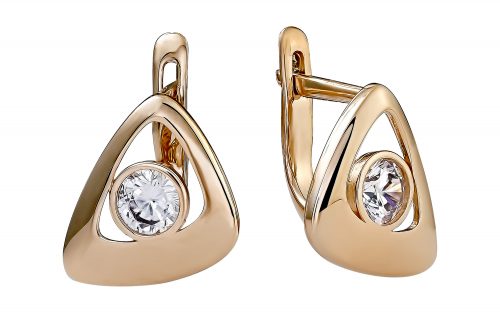 Золотые серьги СВ2106