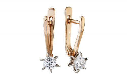 Золотые серьги СВ2110