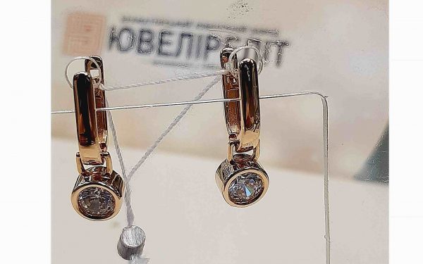 Фото сережки золотые СВ2111