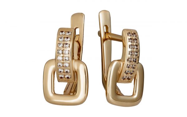 Золотые серьги СВ2135