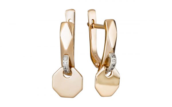 Золоті сережки СВ2139 Золотые серьги СВ2139