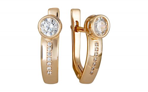 Золотые серьги СВ2140