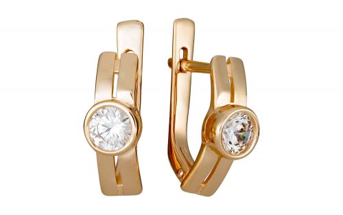 Золотые серьги СВ2141