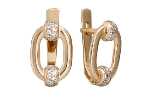 Золотые серьги СВ2147