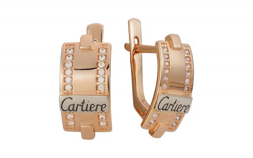 Золотые серьги СВ2168