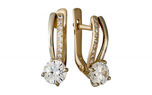 Золотые серьги СВ2222