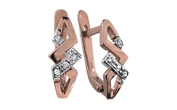 Золотые серьги СВ337