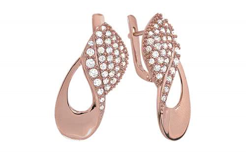 Золотые серьги СВ461