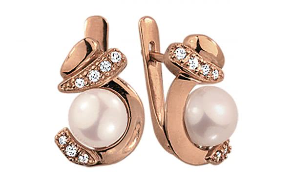 Золотые серьги СВ543