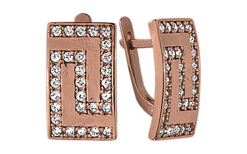 Золотые серьги СВ583