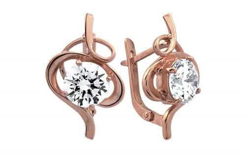Золотые серьги СВ610