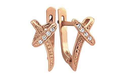 Золотые серьги СВ688