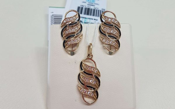 Золоті сережки СВ731 ювелирный завод ЮвелирЭлит