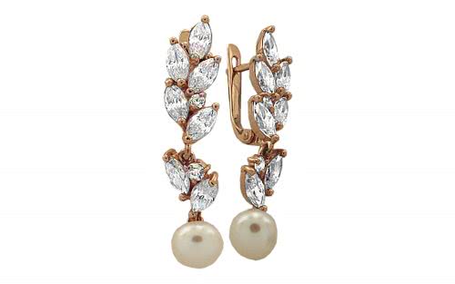 Сережки золотые СВ808 Золотые серьги СВ808