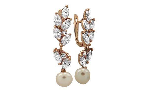 Сережки золотые СВ808 Золотые серьги СВ808