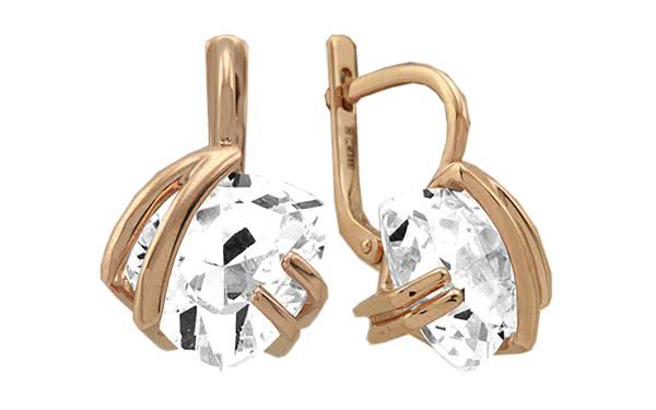 Золотые серьги СВ892