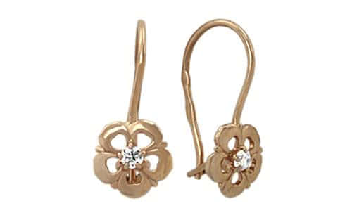 Золотые серьги СВ914.1