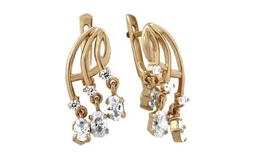 Серьги золотые СВ975.1 Золотые серьги СВ975.1