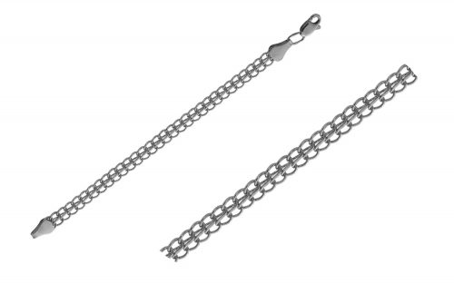 Серебряная цепочка ЦП015-С Фото Серебряная цепочка ЦП015