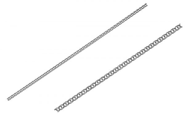 Серебряная цепочка ЦП159-С Фото Серебряная цепочка ЦП159